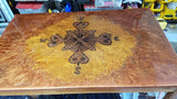 Epoxy Kitchen Table with Compass design